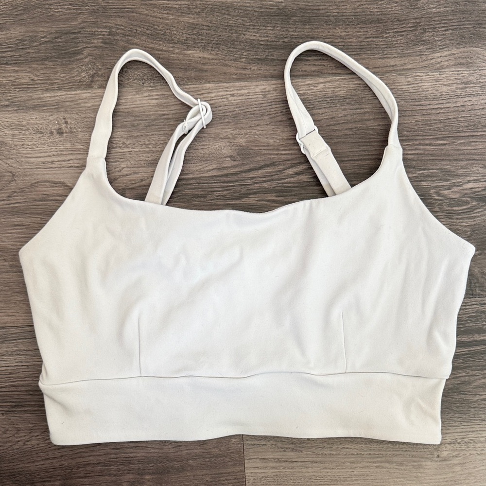 Vitality White sports bra